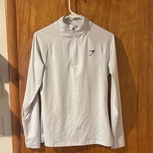 Gymshark White Long Sleeve Tee